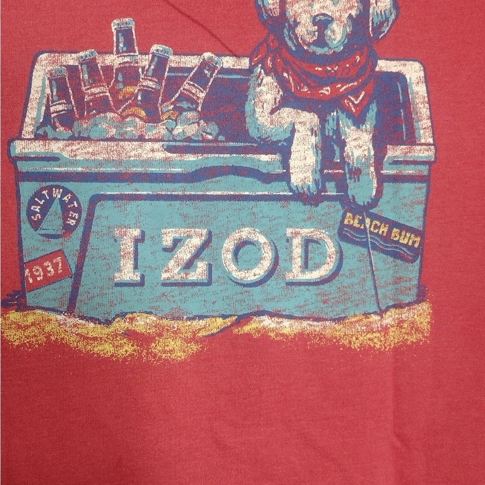 IZOD Men's Red Graphic T-Shirt size M brand new - Picture 8 of 9